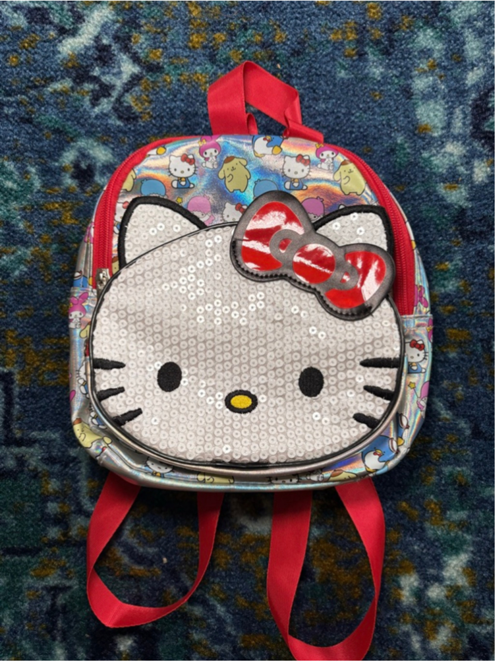 Hello Kitty Sanrio Sequin Holographic Mini Backpack